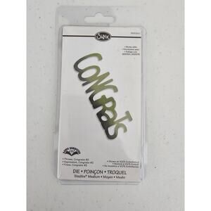 Sizzix Congrats Steel Craft Die Style 658360